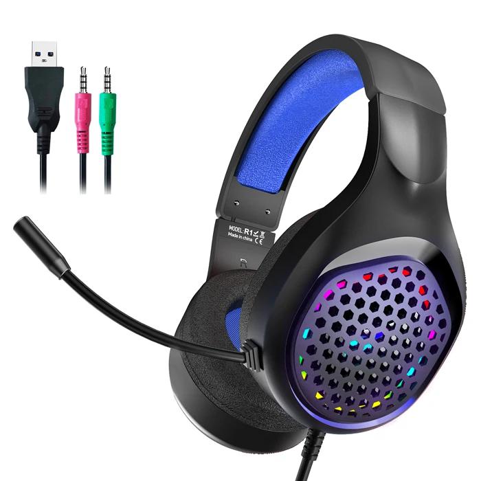 XMOWi R1 Gaming Mikrofonlu RGB Oyuncu Kulaklığı PC- Dizüstü  Ve Ps4-(1903)