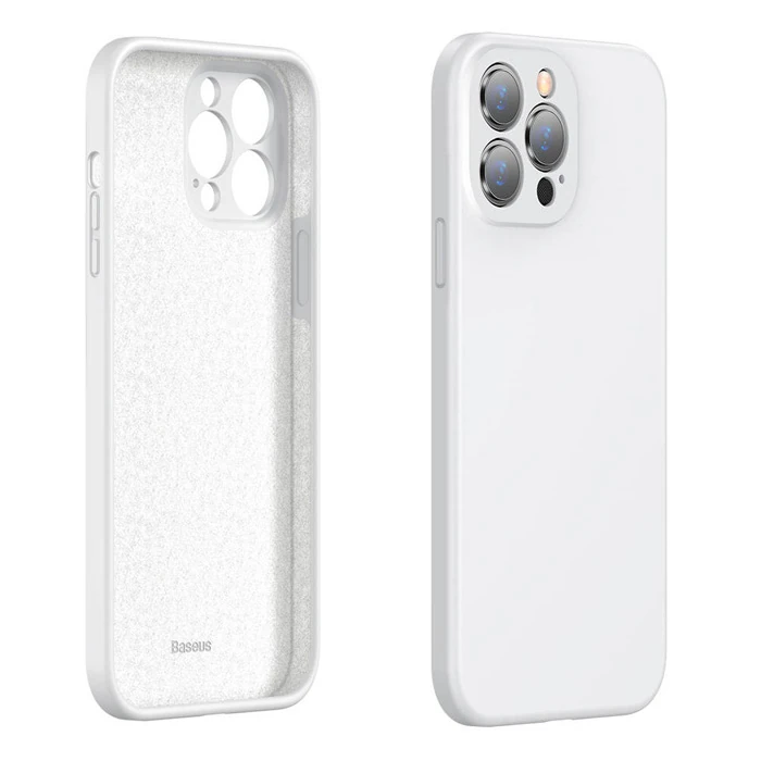 Baseus Liquid iPhone 13 Pro Kılıf Kamera Korumalı İçi Kadife Silikon Kılıf-(1903)