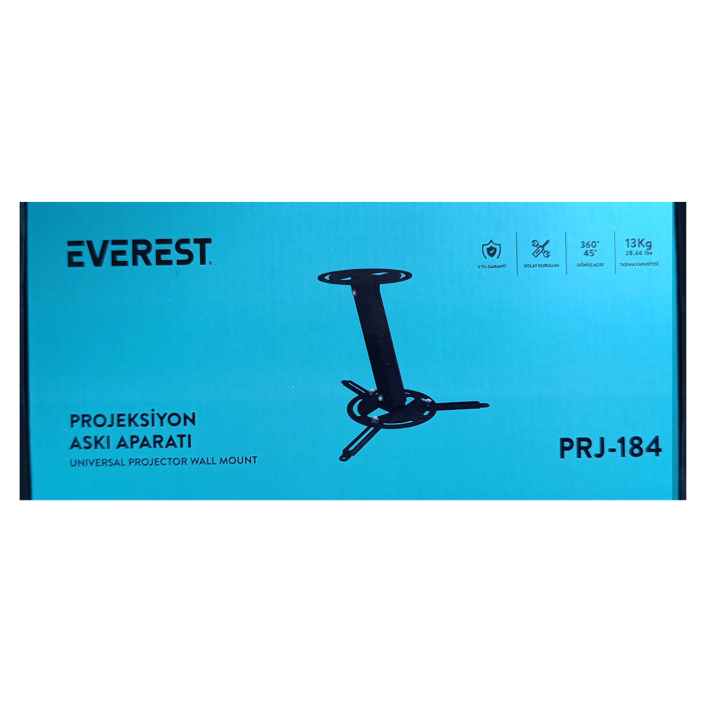 Everest PRJ-184 Sabit Ayak 10kg Taşıma Pojeksiyon Askı Aparatı(1923) 3