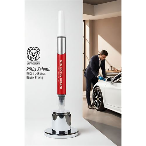 Profesyonel Beyaz Araç Rötüş Kalemi - Kusursuz Çizik Giderme &amp; Parlak Yüzey Yenileyici (5 ml) 