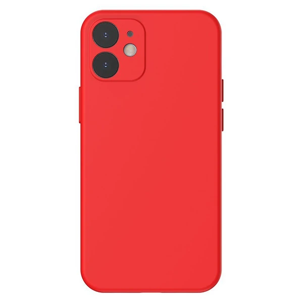 Baseus Liquid Silica Gel iPhone 12 Mini 5.4 Kılıf Ultra Koruma Silikon Kılıf-(1903)