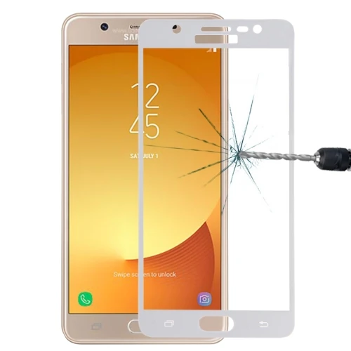 SM Galaxy J7 Max İçin Full Kaplama Kırılmaz Cam Ekran Koruyucu-(1903)