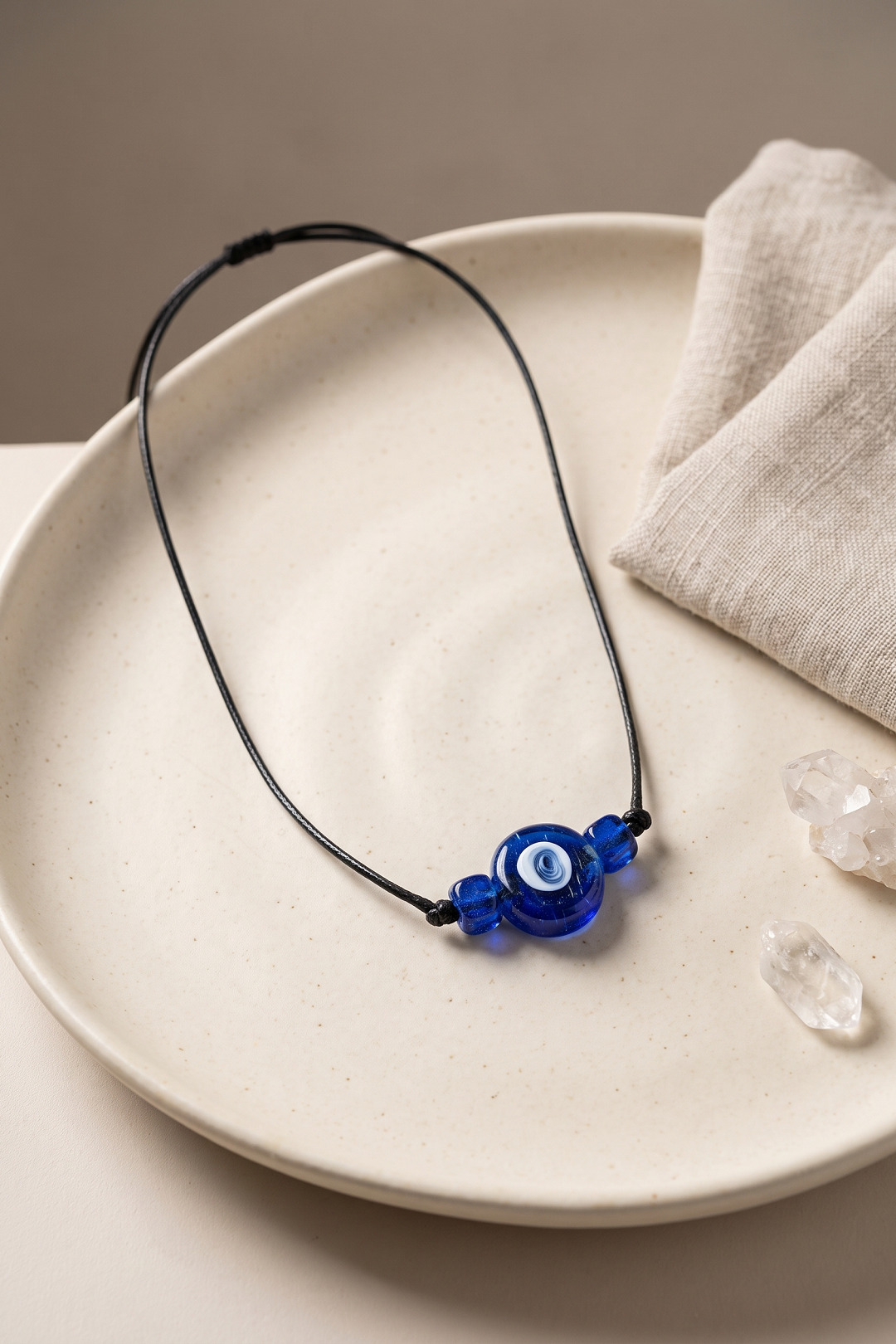 Handmade Bohem Mavi Nazar Kolye 5886