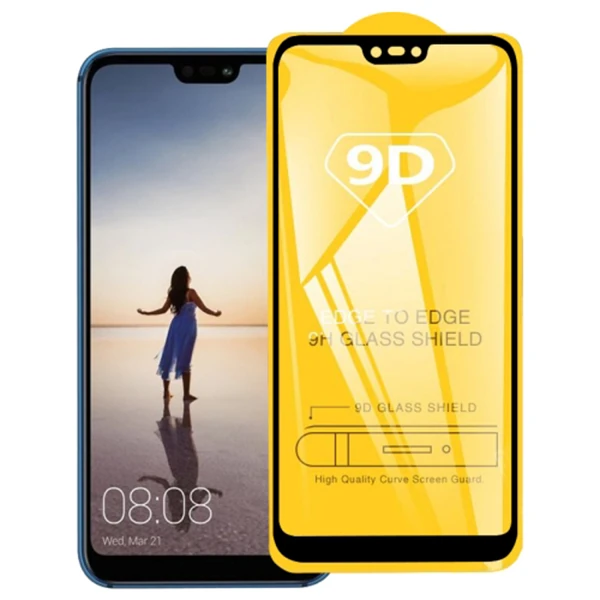 ALLY Huawei P20 Lite 9D Full Glue Tempered Cam Ekran Koruyucu-(1903)