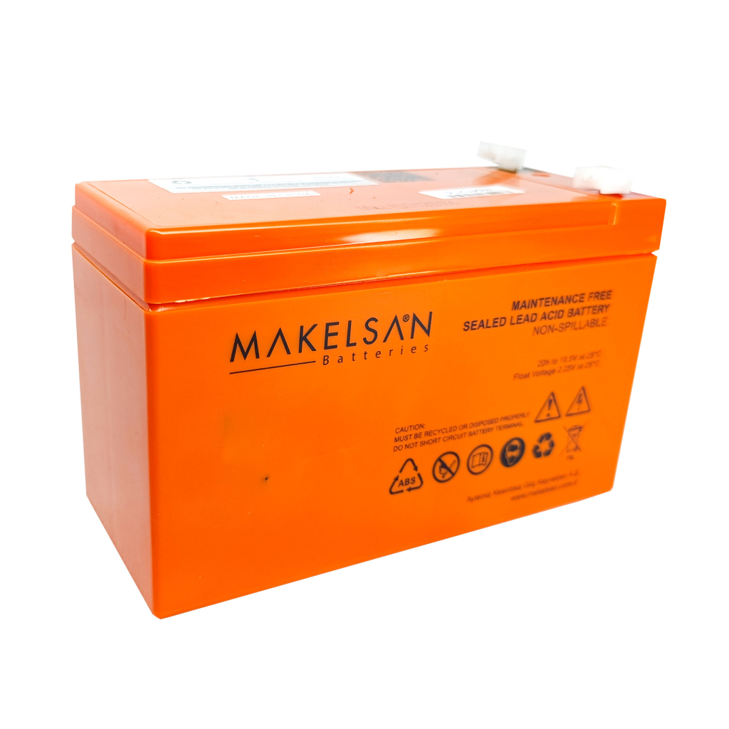 MAKELSAN 12V 9Ah Bakımsız Kuru Akü. UPS için Uygundur.(1923) 3