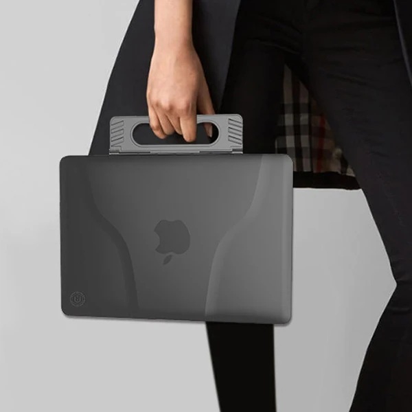 Ally Macbook Air 13,A1466/1363 Portatif Alt Üst Kılıf+çanta-(1903)
