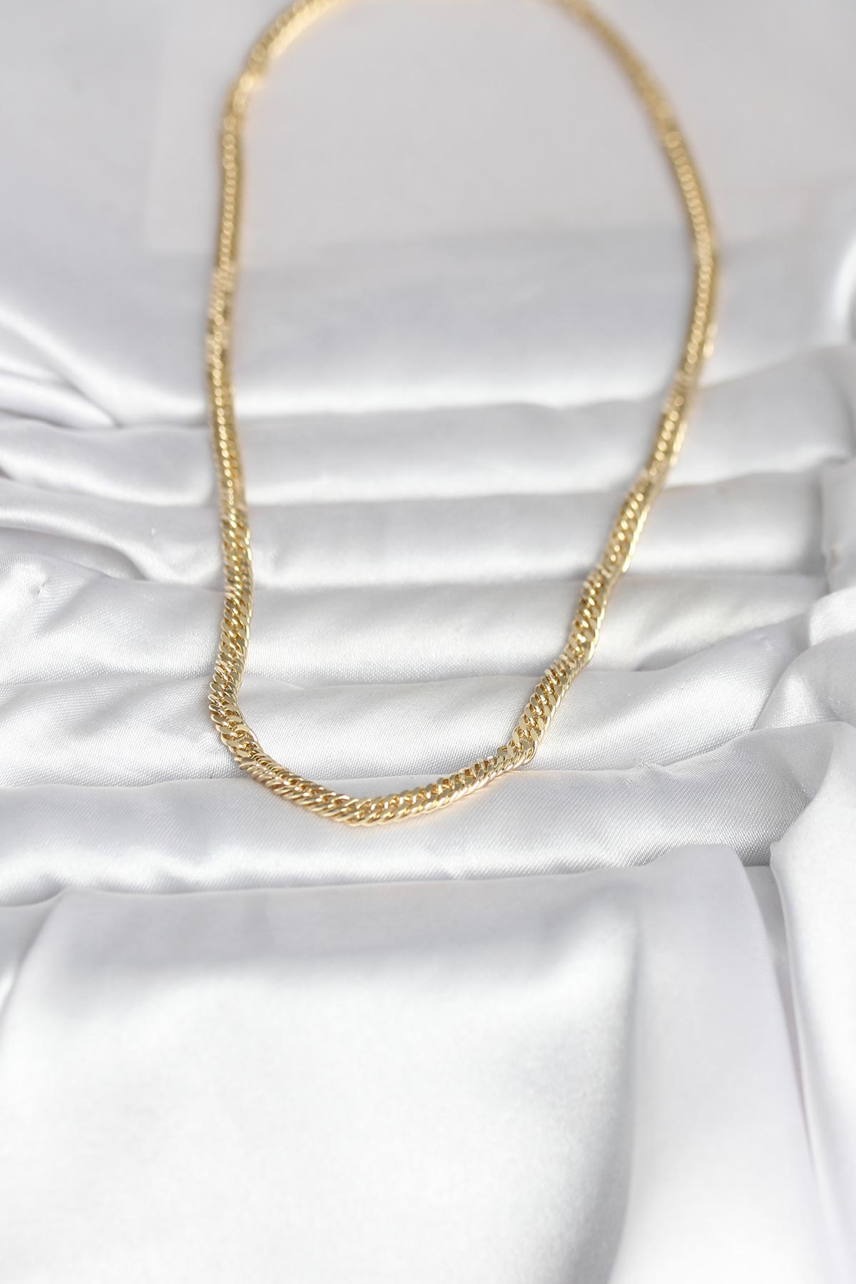 CM 14K Gold Renk Zincir Model 45 cm Kadın Kolye 5886