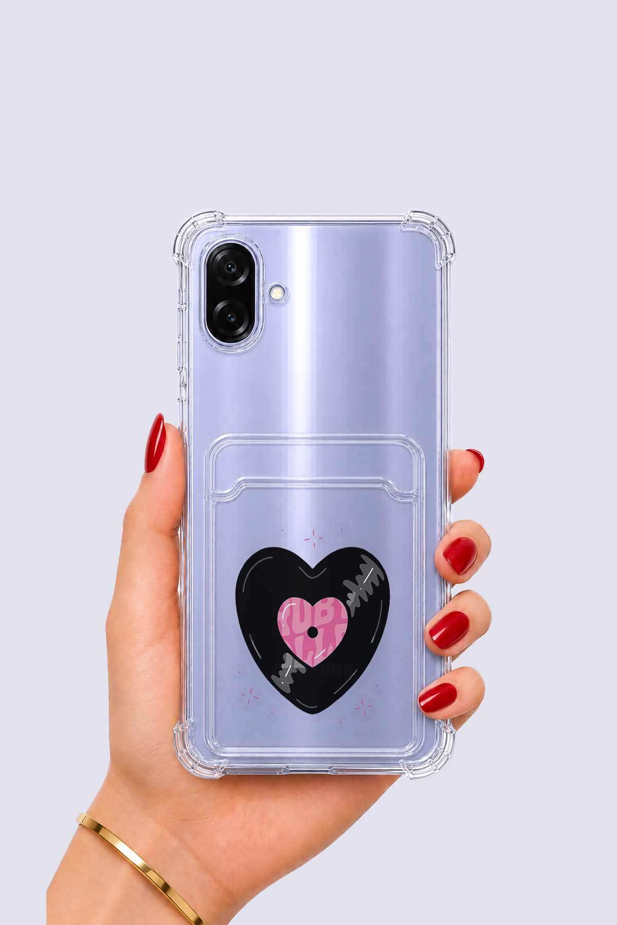 Samsung Galaxy A07 Kartlıklı Vinly Desenli Kılıf