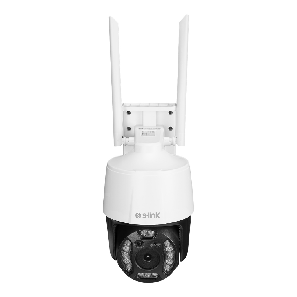 S-LINK SL-PTZ02 Akıllı Güvenlik Kamerası WiFi 3Mpix 28mm Lens 25m. Gece Görüşü Hareket algılama İki Yönlü Ses Micro SD Kartlı TUYA Yazılım(1923)