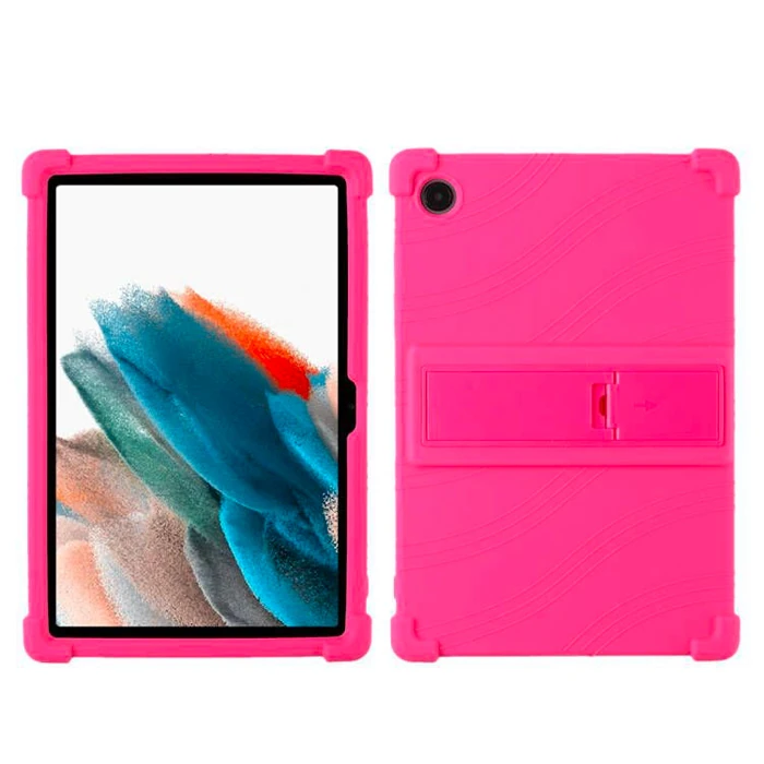 Ally SM Galaxy Tab A8 2021 10.5 (X200/X205) Kılıf Standlı Silikon Kılıf-(1903)
