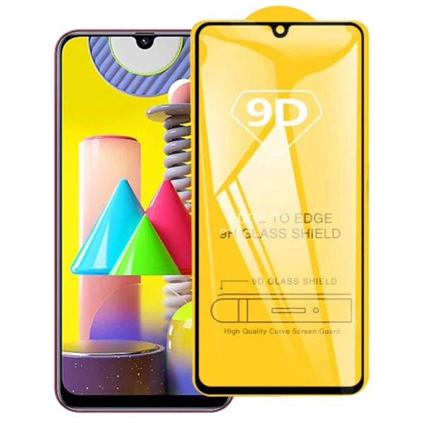 ALLY Galaxy M31 9D Full Glue Tempered Cam Ekran Koruyucu-(1903)