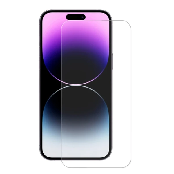 ALLY iPhone 14 Pro 6.1inç Tempered Kırılmaz Cam Ekran Koruyucu-(1903)