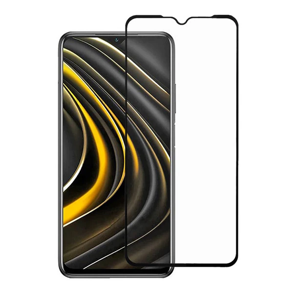 Xiaomi POCO M3 Full Glue Tempered Full Cam Ekran Koruyucu-(1903)