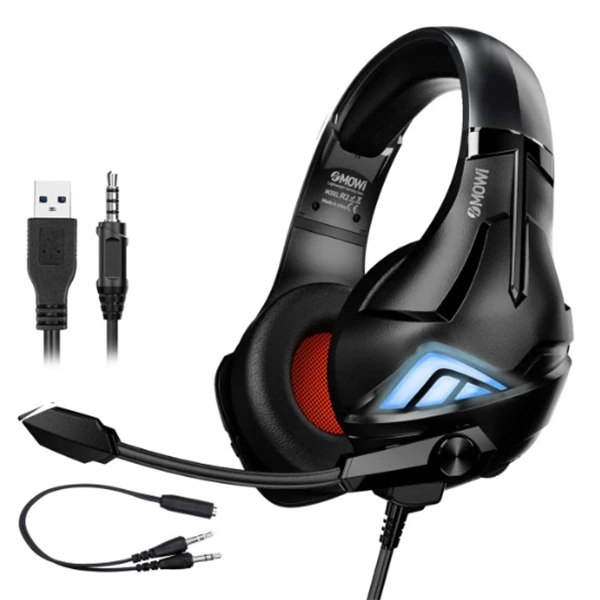 XMOWi R2 Gaming Mikrofonlu RGB Oyuncu Kulaklılığı Gurultu Engelleyici Kulaklik-(1903)
