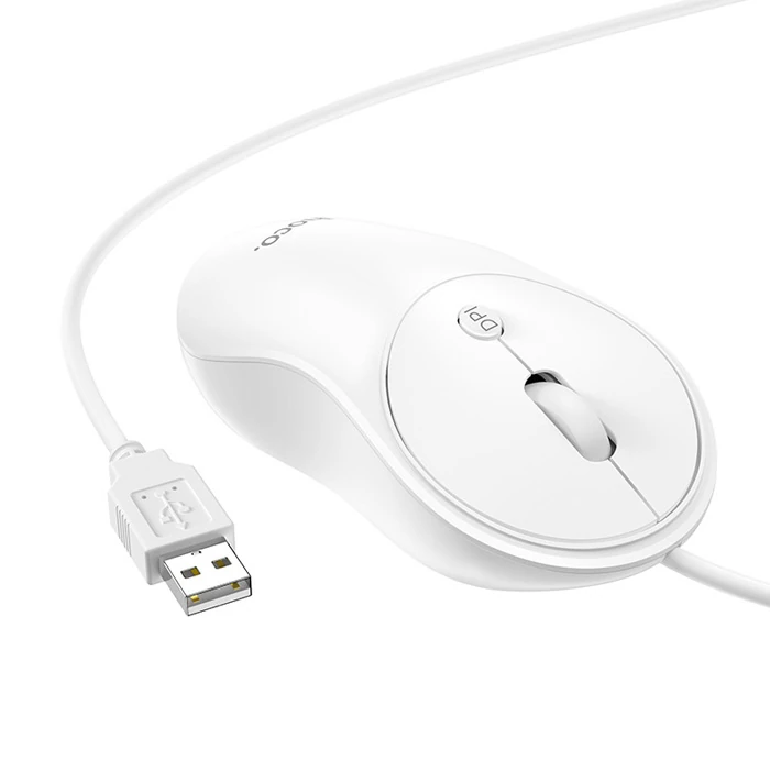 HOCO GM13 Bussines 1600DPI 4D Yüksek Hassasiyet Kablolu Optik Mouse-(1903)