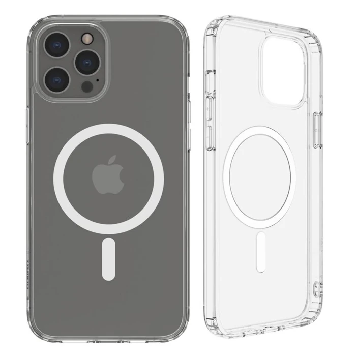 ALLY iPhone 13 Pro Max Magsafe Uyumlu Manyetik Kılıf Silikon Kılıf-(1903)