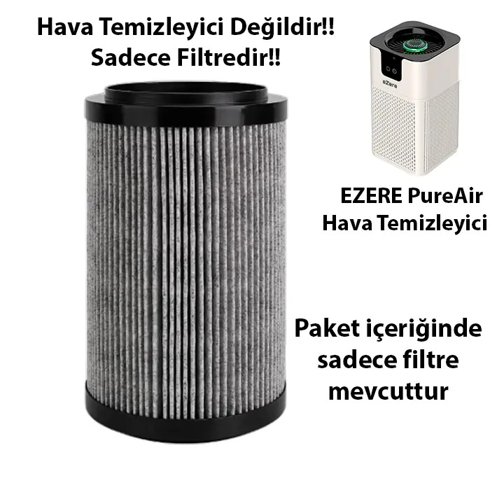 EZERE PureAir Akıllı Hava Temizleyici için Yedek Hepa Filtre-(5775)