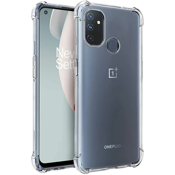OnePlus Nord N100 Anti-Drop Silikon Kılıf Kamera Korumalı Şeffaf Silikon Kılıf-(1903)