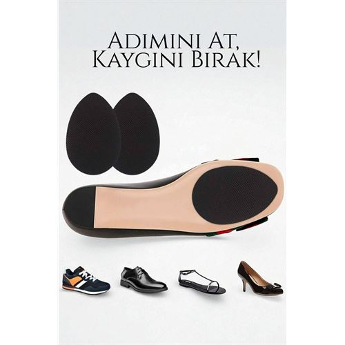 Ayakkabı Tabanına Yapışan Kaydırmaz Ped - Düşme Önleyici, Kendinden Yapışkanlı | Topuklu, Kösele ve Spor Uyumlu 