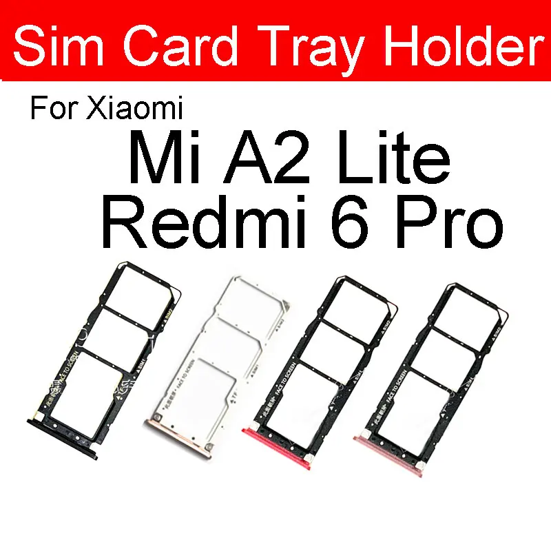 Xiaomi Redmi 6 Pro A2 Lite Sim Hafıza Kart Kapağı Tutucu-(1903)