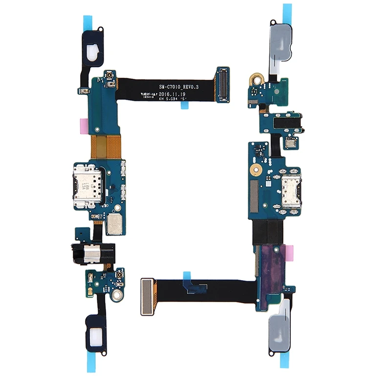 SM  Galaxy C7 Pro C7010 İçin Şarj Kulaklık Soket Tuş Bord Film-(1903)