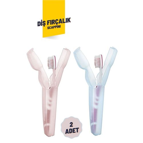 2'li Kapaklı Diş Fırçası Kutusu Kapaklı Diş Fırçalık – Hijyenik ve Şık Banyo Düzeni  