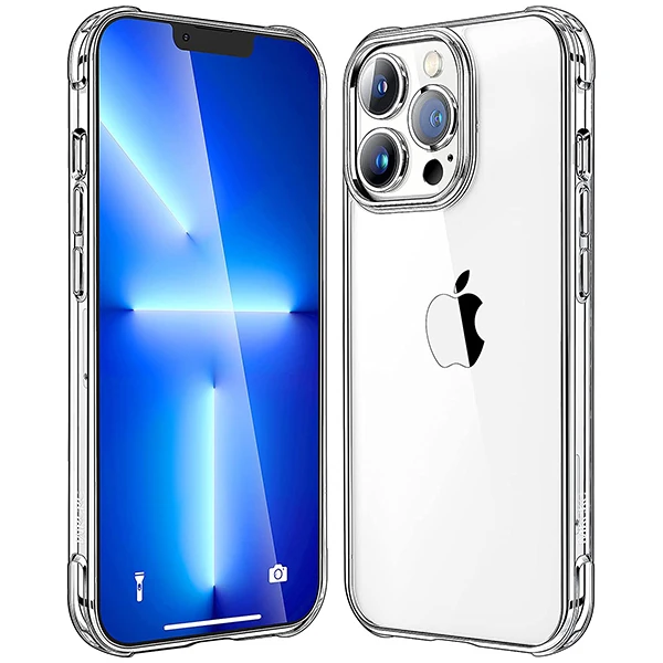 iPhone 13 Pro 6.1inç Anti-Drop Shockproof Darbe Emici Silikon Kılıf-(1903)
