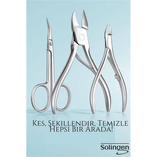 3’lü Paslanmaz Manikür Seti – Tırnak Makası, Et Pens, Kavisli Makas | Evde Profesyonel Bakım 