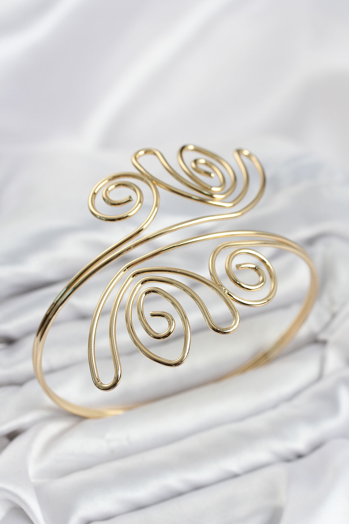 Pazu Bileklik Gold Renk Pirinç Bohem Model 5886