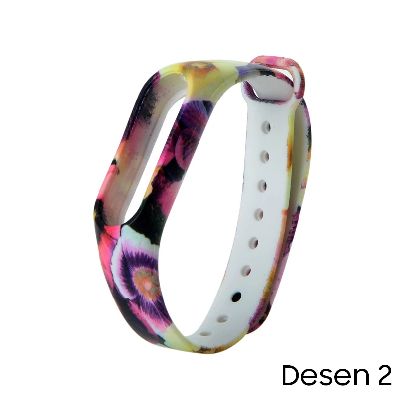 Xiaomi Mi Band 2 Akıllı Bileklik Kordonu Desenli-(1903)