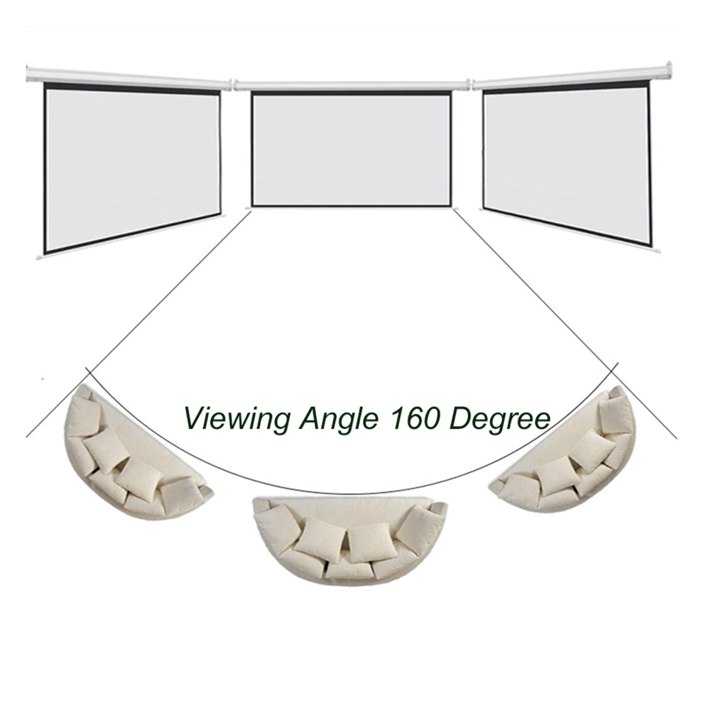 Everest MPP-240 240x200 STORLU PROJEKSİYON PERDESİ Arkası Siyah Fonlu Duvar ve Tavana Asılabilir(1923) 3