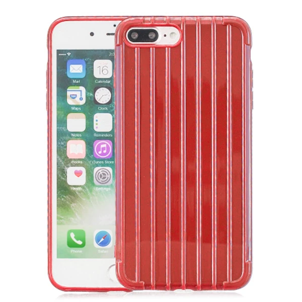 Ally iPhone 8 Plus 7Plus Trunk Lines ince Soft Silikon Kılıf-(1903)