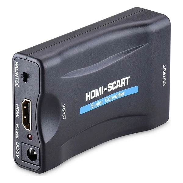 Ally 1080P Scart HDMI Dönüştürücü Ses Video Adaptörü-SİYAH-(1903)