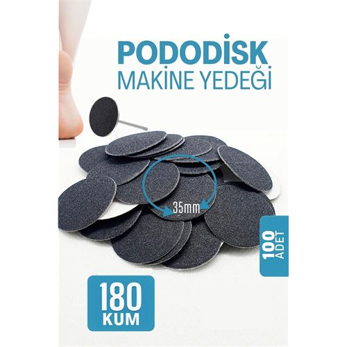 HSNET 35 mm Pododisk - Nasır Sökücü Pedikür Makinesi Yedek Pedler 100 ADET 