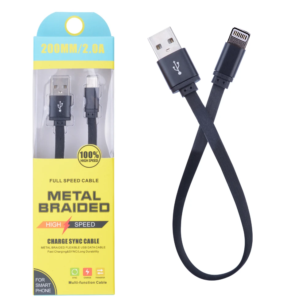 İPhone 13-12-11 8-7 20cm Kısa Şarj Usb Kablo-(1903)