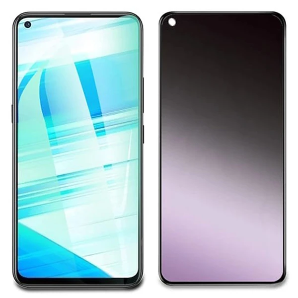 OPPO Realme 7 Pro 3D Full Privacy Gizlilik Tempered Cam Ekran Koruyucu-(1903)