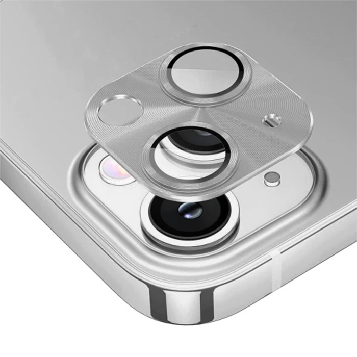 ALLY iPhone 15-15 Plus Metal Tempered Kamera Lens Koruyucu-(1903)