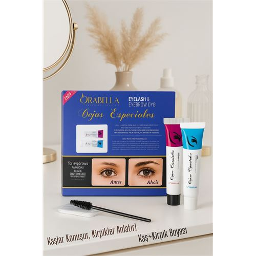 HSNET SİYAH Kaş ve Kirpik Boyası Profesyonel Orabella 