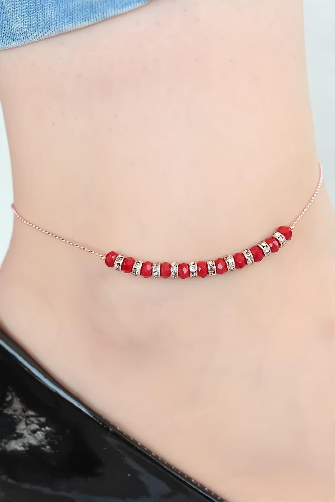 Bordo Miyuki Taşlı Hal Hal 5886