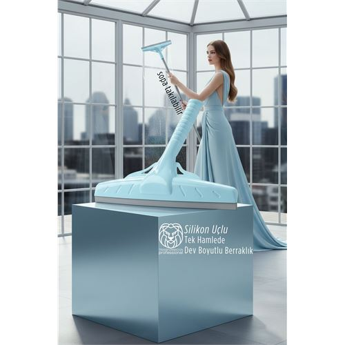 33 CM Silikon Uçlu Profesyonel Cam Çekçek - Tasarım Estetiği ve Kusursuz Temizlik 