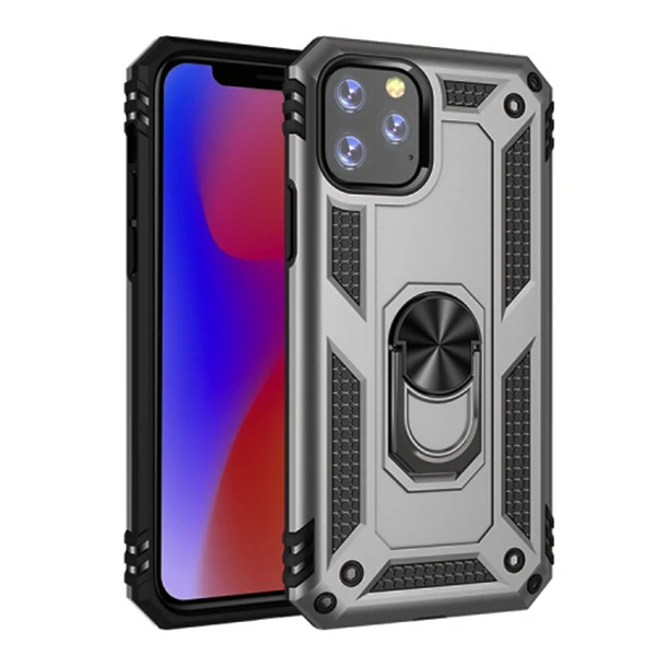 Ally iPhone 11 Pro Max 6.5inch  Yüzüklü Kılıf Armor Shockproof Ring kılıf-(1903)