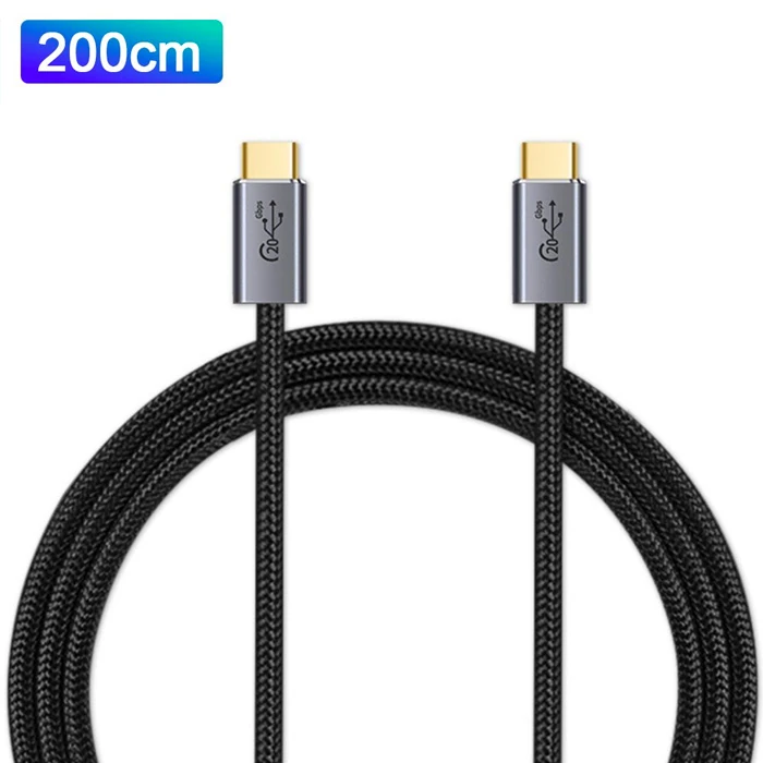 Ally 20Gbps 100W Type-C Macbook 8K Görüntü ve Data Şarj Kablosu 2 Metre-(1903)