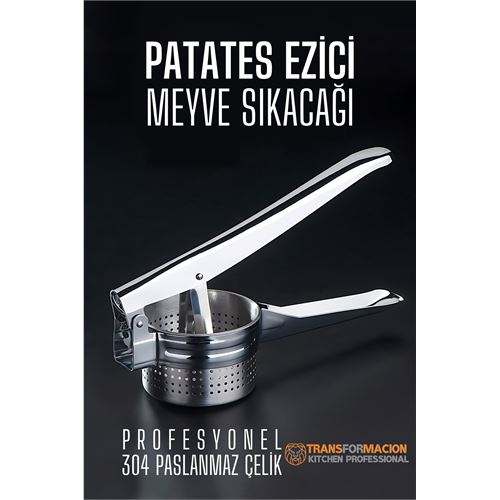 HSNET Patates Ezici Meyve Sıkacağı Sıkacağı Sebze Presi 304 Paslanmaz Çelik 