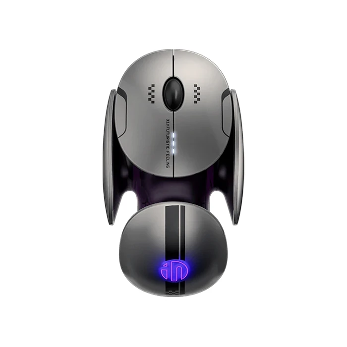 İNPHIC X2 Üç Modlu Oyun Faresi 800-2400DPI RGB Işık 2.4G /BT4.0/BT5.0 Sessiz-(1903)