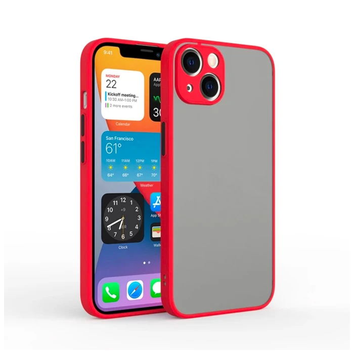iPhone 13 6.1inç Kamera Korumalı Premium Silikon Kılıf-(1903)