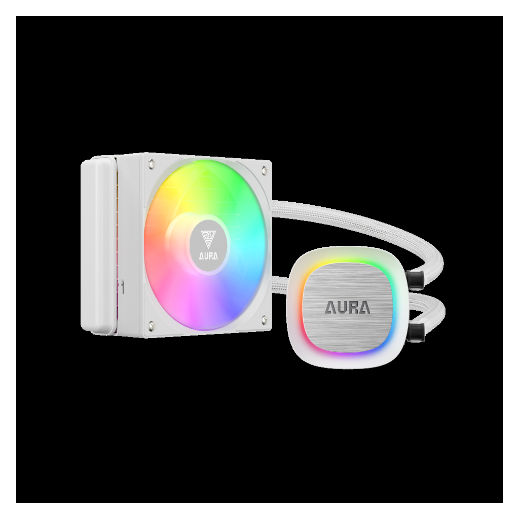 GAMDIAS AURA GL120 V2 WH White Edition 120mm RGB 1 Fanlı CPU Sıvı Soğutma(1923)
