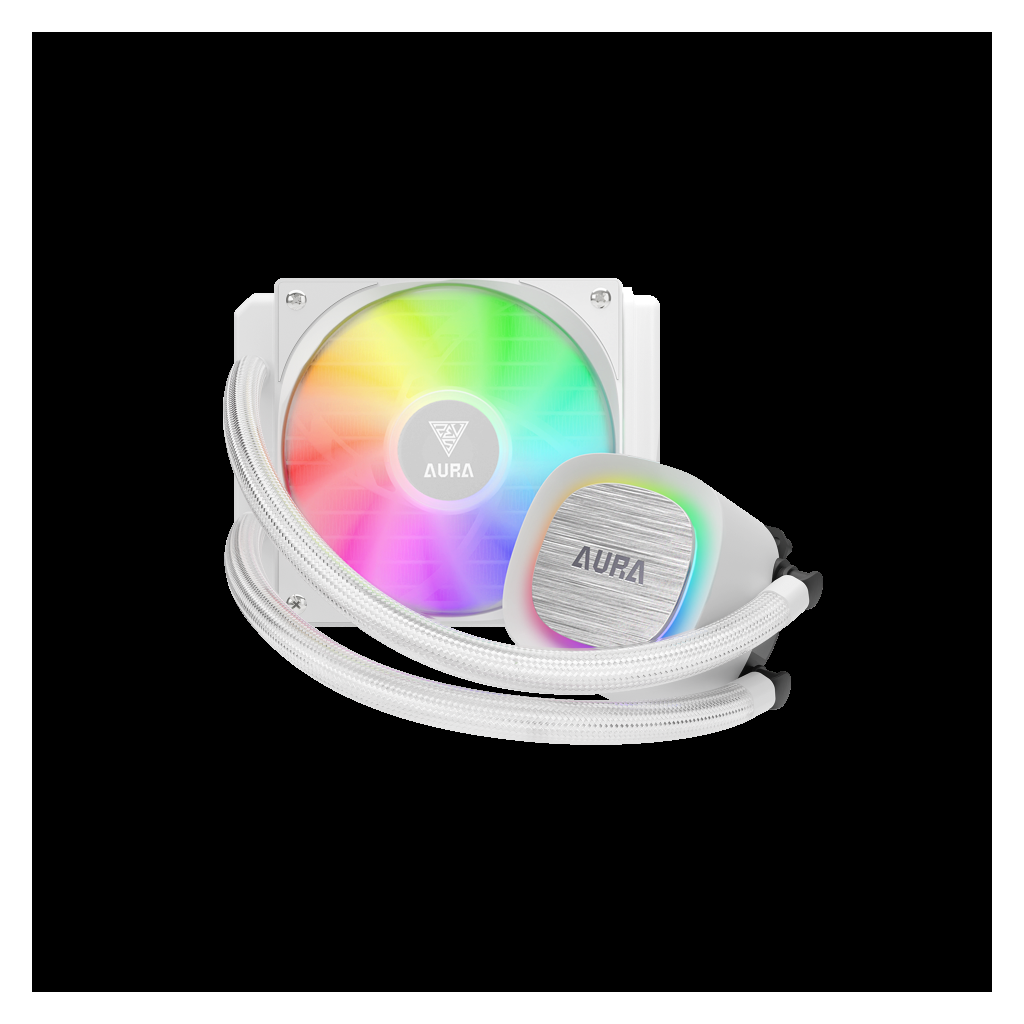 GAMDIAS AURA GL120 V2 WH White Edition 120mm  RGB 1 Fanlı CPU Sıvı Soğutma(1923) 3