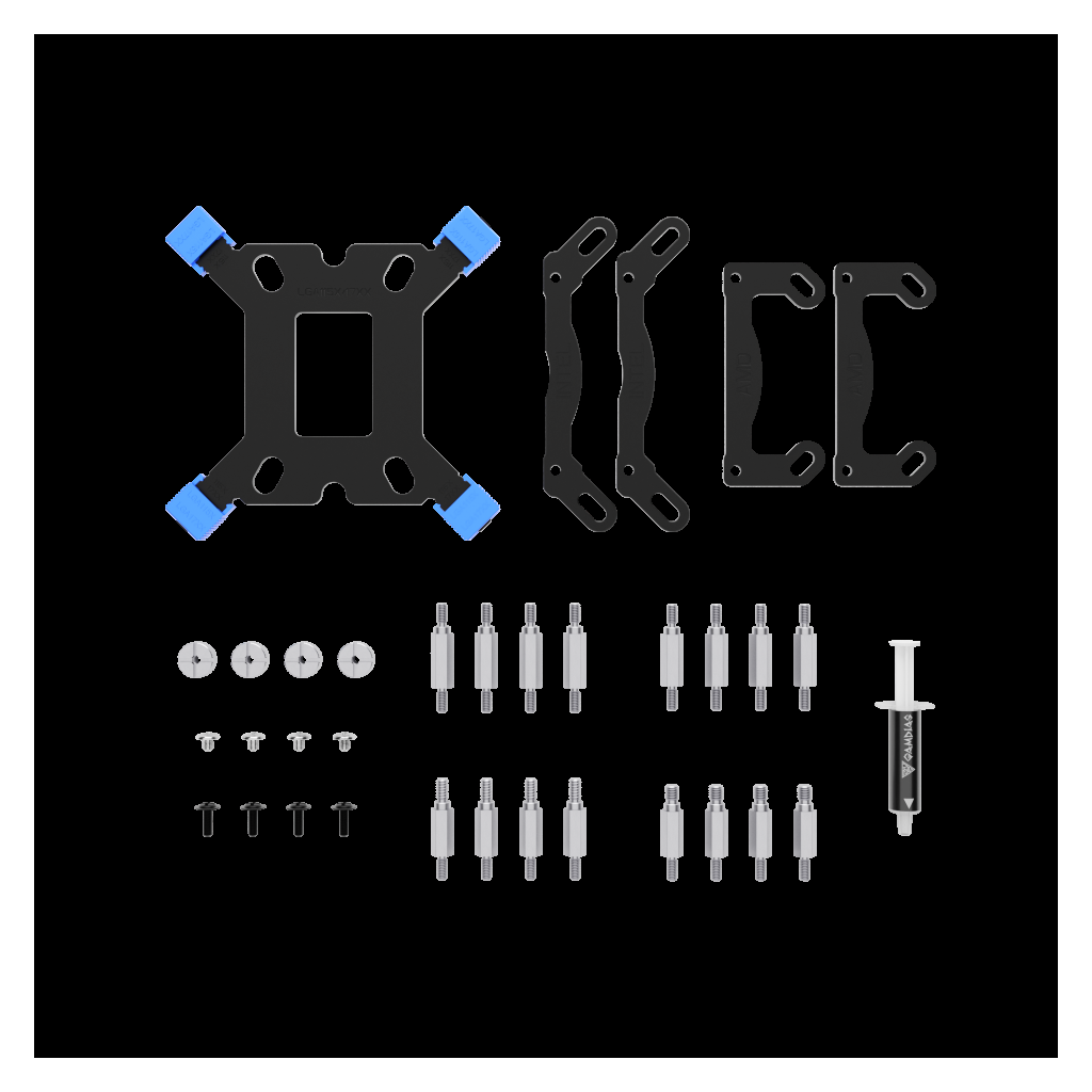 GAMDIAS AURA GL120 V2 WH White Edition 120mm  RGB 1 Fanlı CPU Sıvı Soğutma(1923) 5