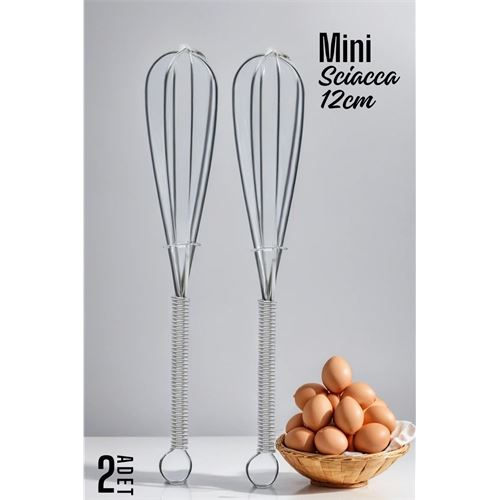 HSNET Sciacca Mini Çırpıcı Çelik 2 adet 
