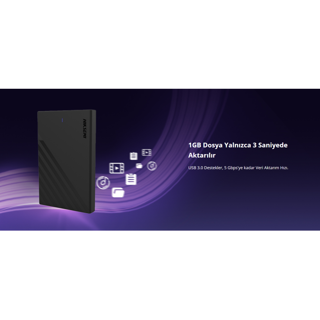 HIKSEMI HS-HUB-MHB201 USB3.0 25" Disk Kutusu. (SSD ve HDD Destekler 5Gbps Siyah Win Mac-OS Linux Android)(1923) 5